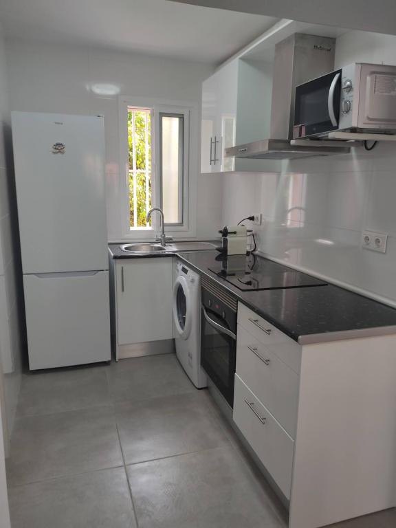 Cocina equipada del apartamento El Rinconcito Cubano en la Playa